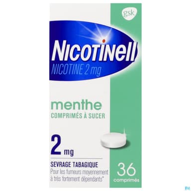 Nicotinell Menthe 2mg Comprime A Sucer 36