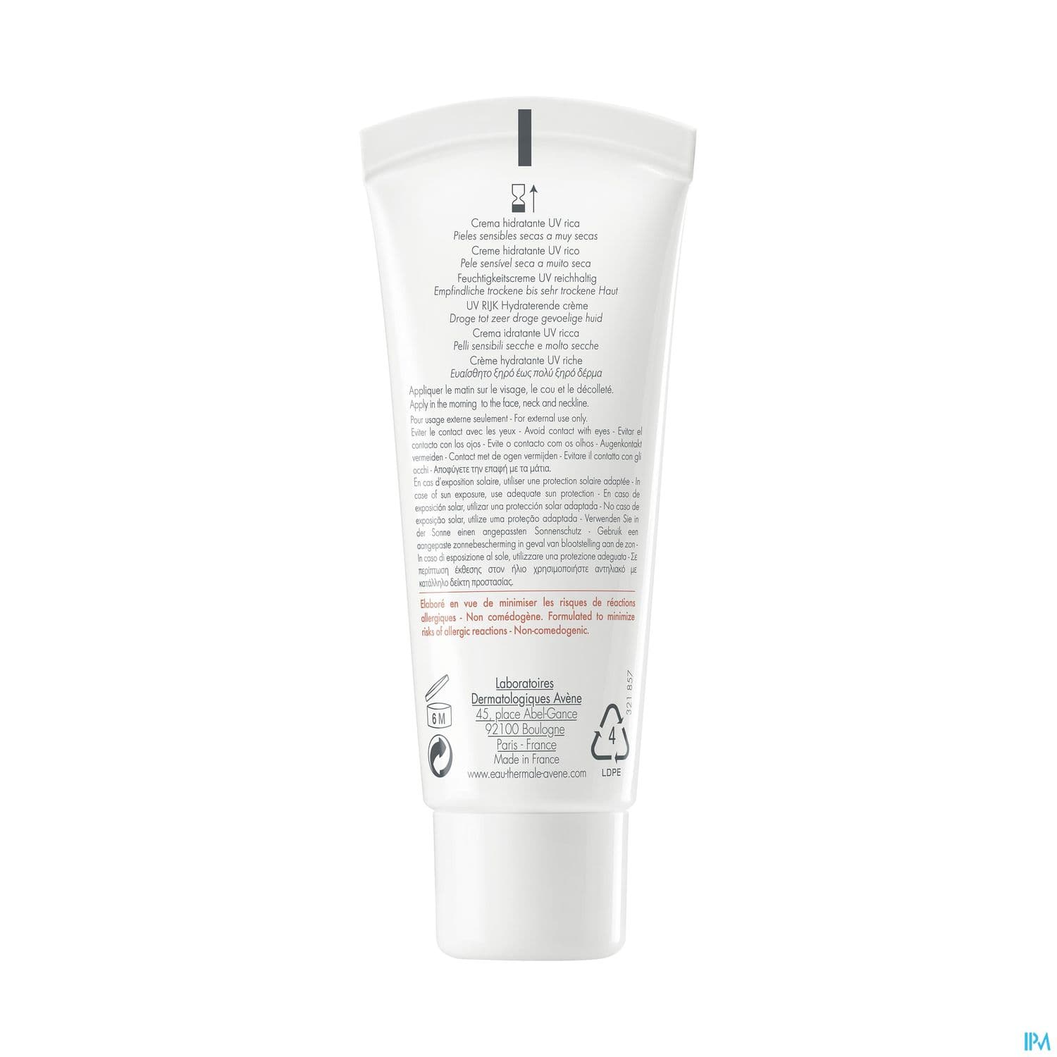 AVENE HYDRANCE UV RICHE CR 40ML