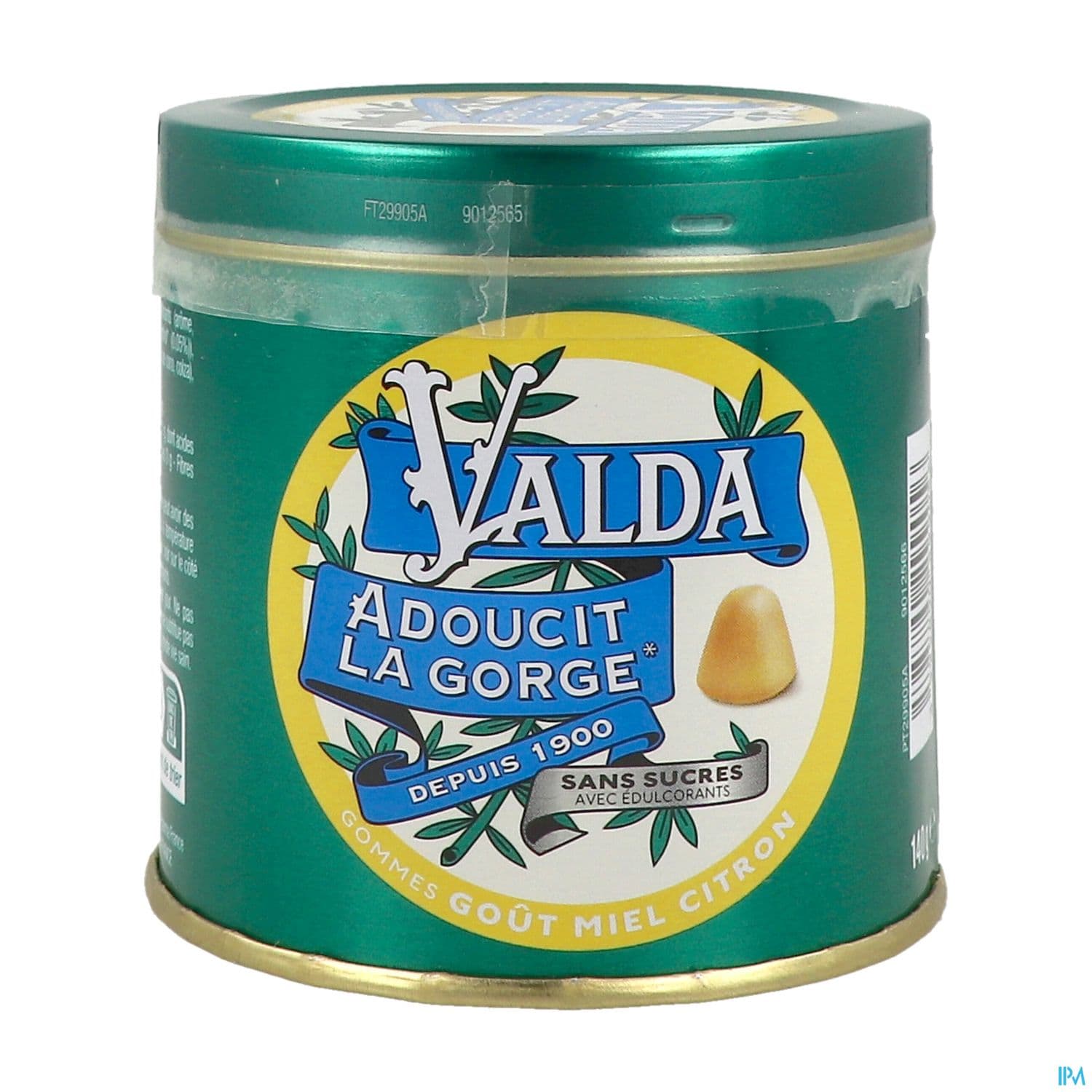 VALDA GOM S/SUC MIEL/CITRON 140G