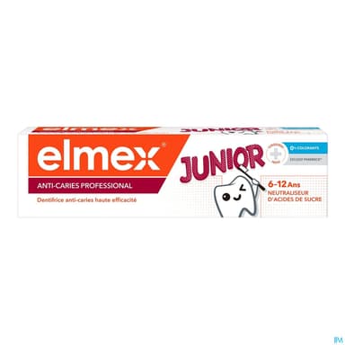 Dentifrice Elmex® Anti-caries Professional™ Junior 6-12 Tube 75ml