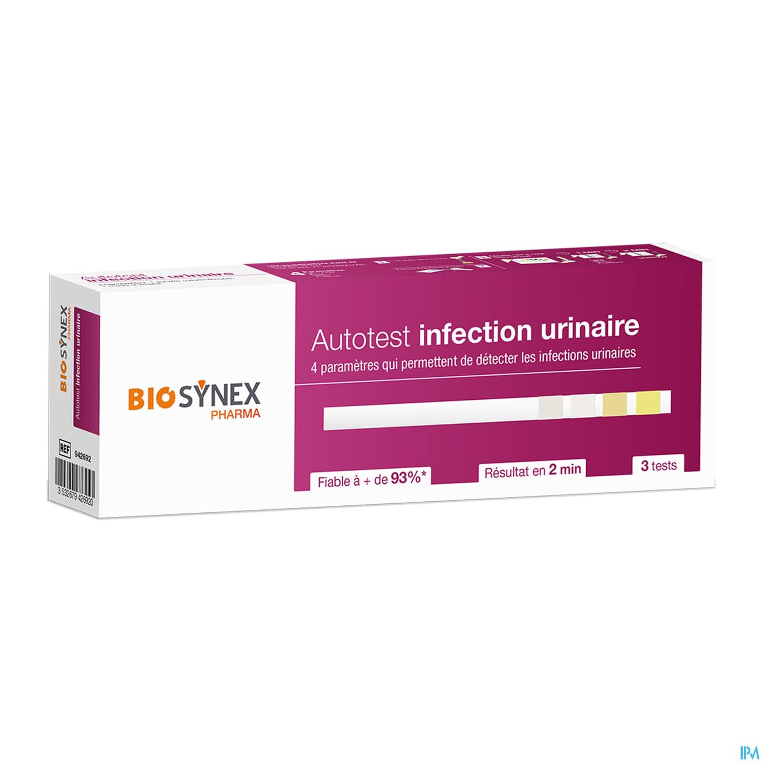BIOSYNEX TEST INFECT URINAIRE BT3