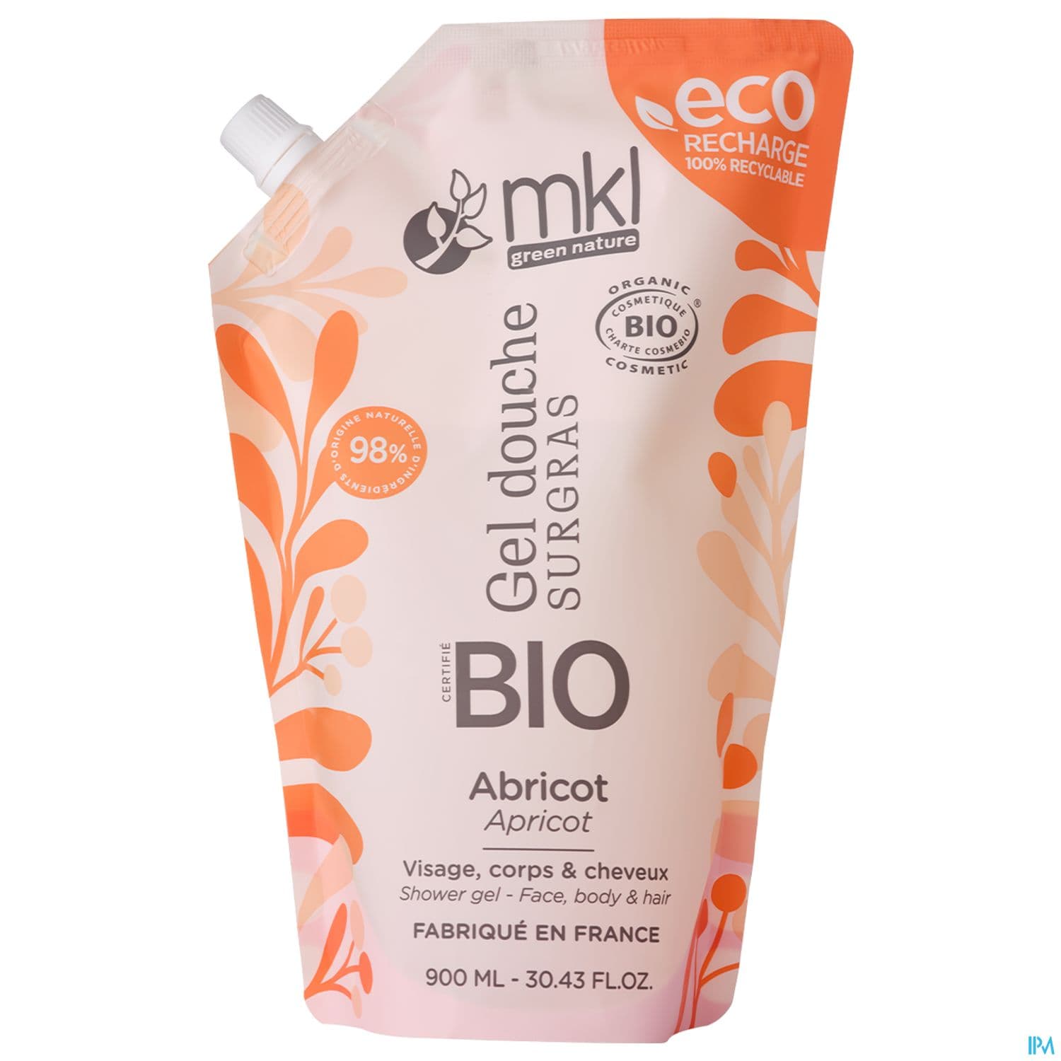 MKL GEL DCH ABRICOT BIO 900ML
