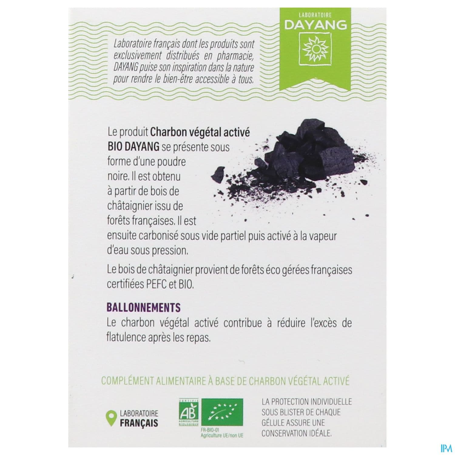 DAYANG CHARBON VEGET BIO GELULE 30