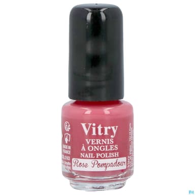 Vitry Vernis Ongles Rose Pompadour Mini 4ml