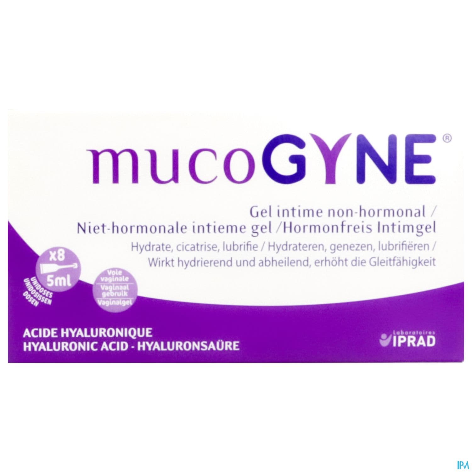 MUCOGYNE GEL INT NON HORMO AC HYALU 8UNID/5ML