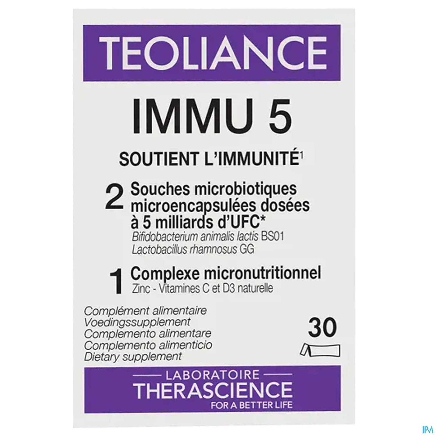 Therascience Teoliance Immu 5 Stick 30
