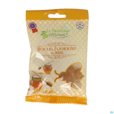 Le Pastillage Boule Fourree Miel 100g