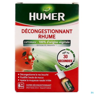 HUMER DECONGESTIONNANT SPR 20ML