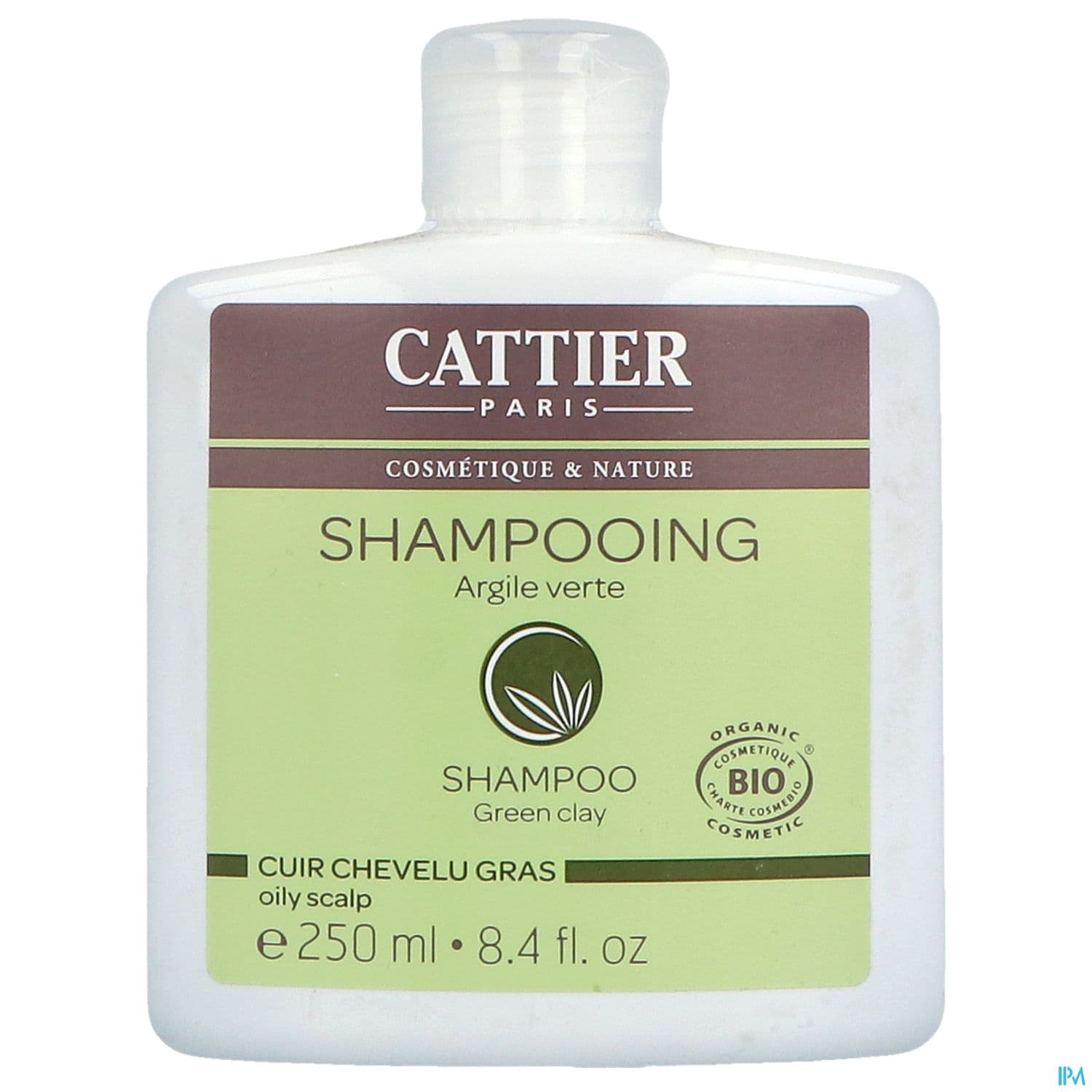 CATTIER SH CH GRAS ARGIL VERT250ML