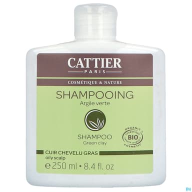 CATTIER SH CH GRAS ARGIL VERT250ML