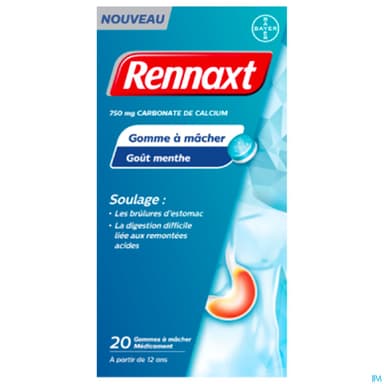 Rennaxt 750mg Gommes A Macher Medicamenteuse 20