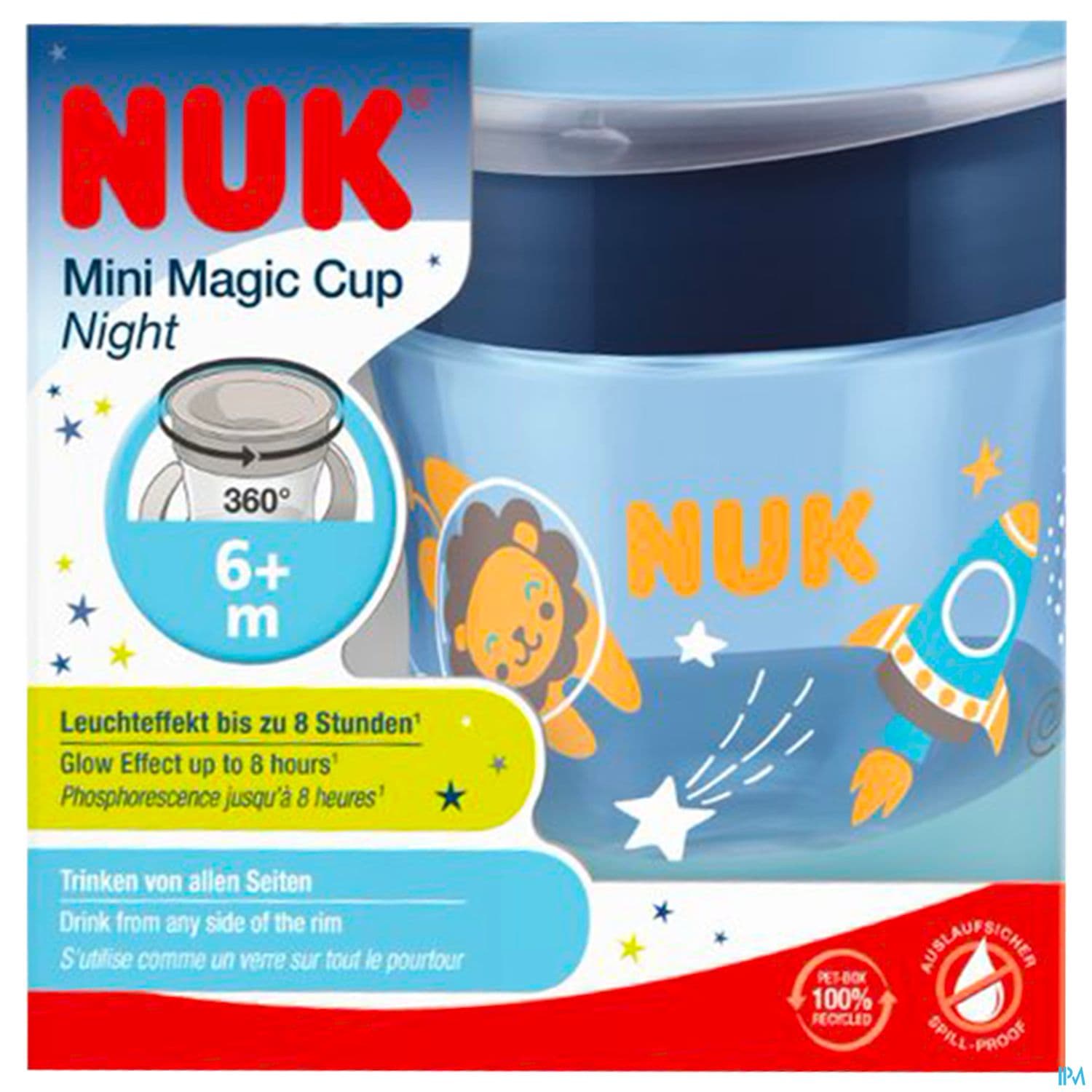 NUK MINI MAGIC CUP TASSE +6M BLEU