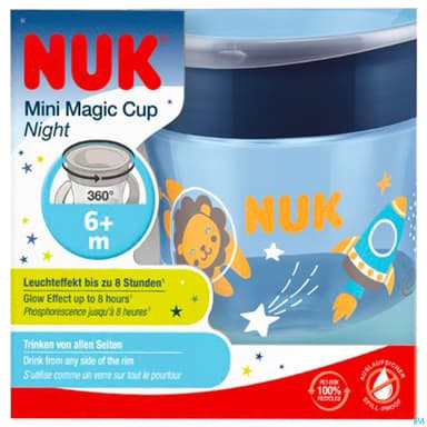 NUK MINI MAGIC CUP TASSE +6M BLEU