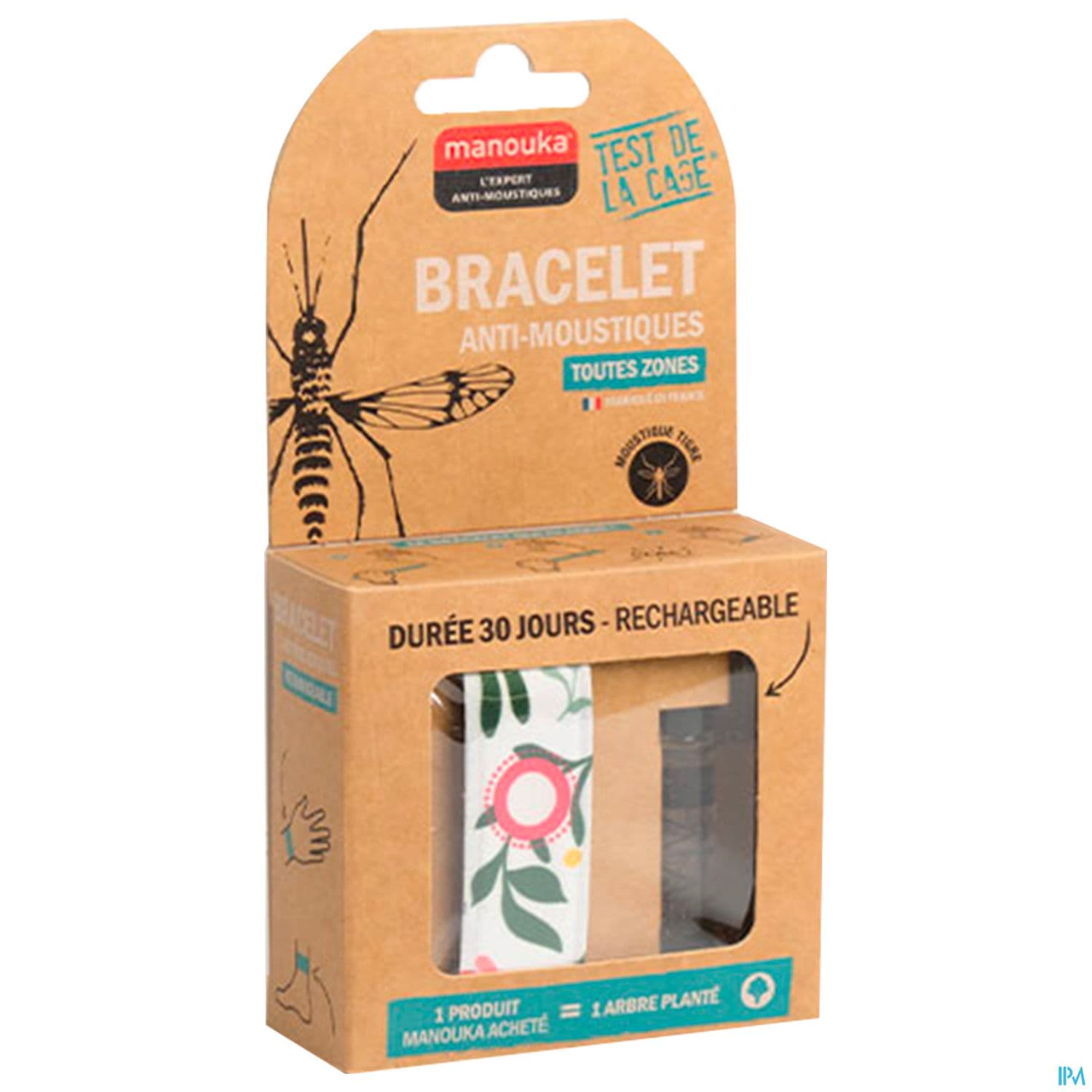 Manouka Bracelet Antimoustique Adulte Floral