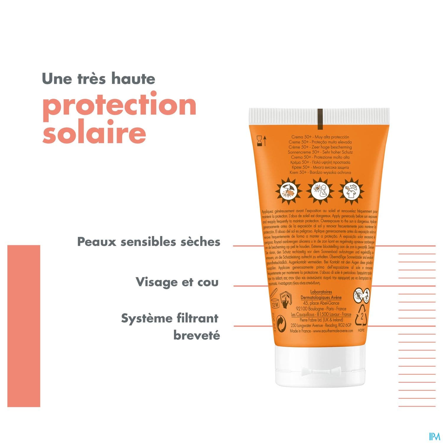 AVENE SOL SPF50+ CREME 50ML