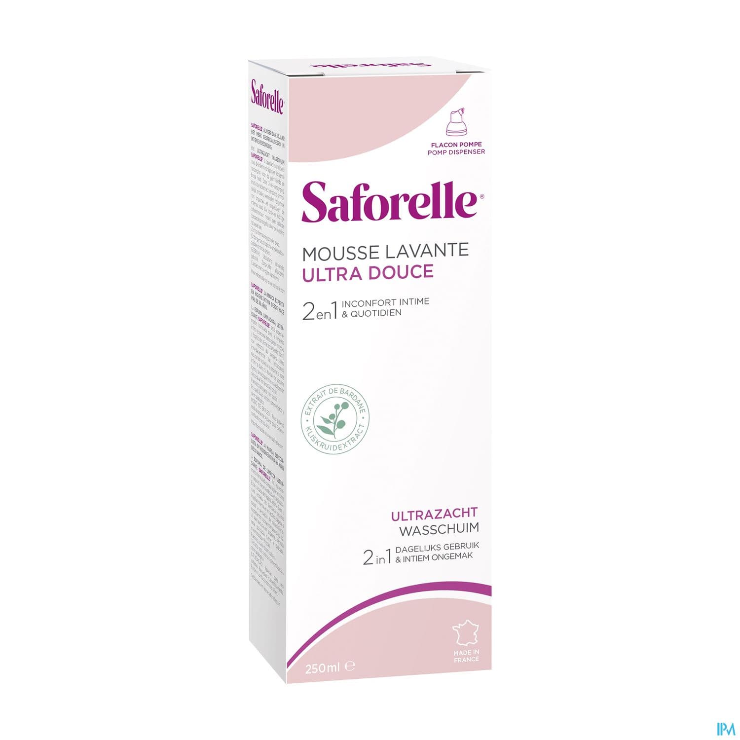Saforelle Mousse Lavante Ultra Douce Flacon Pompe 250ml
