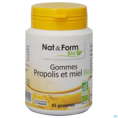 Nat Et Form Propolis Gommes Bio 45