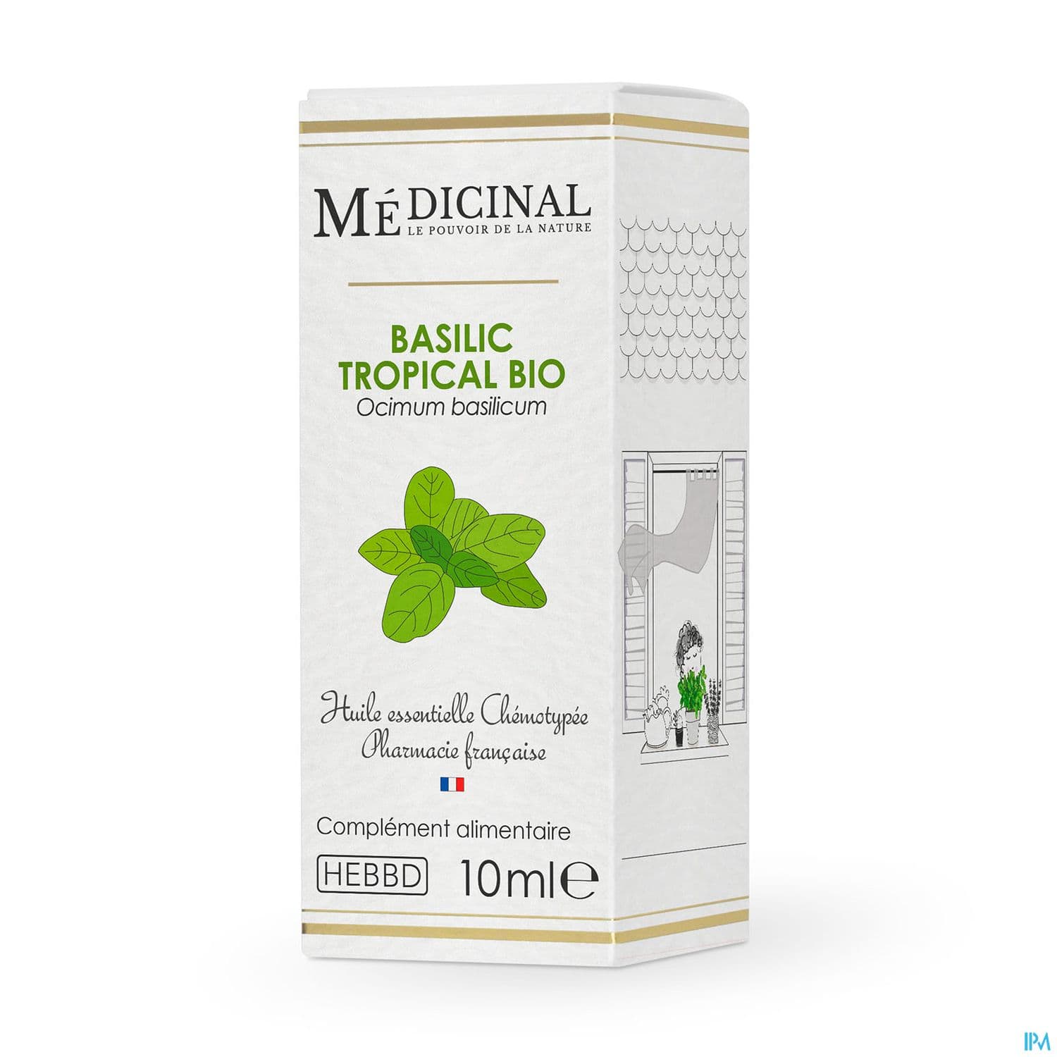 Medicinal Huile Essentielle Basilic Tropical Bio 10ml