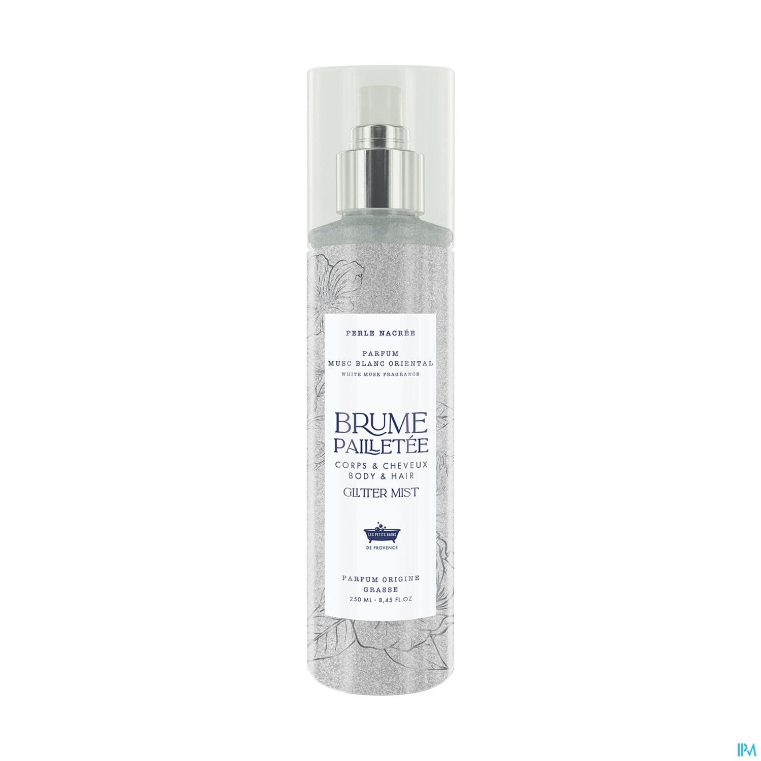Les Petits Bains De Provence Brume Pailletee Perle Nacree Musc Blanc 250ml