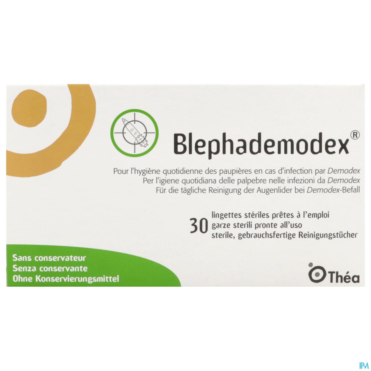 Blephademodex Lingette Impregnee Sans Rincage 30