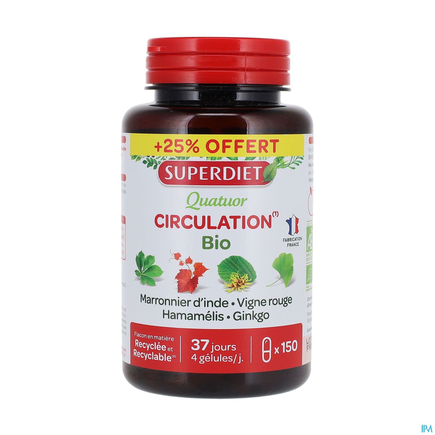 Superdiet Quatuor Circulation Gelule 150