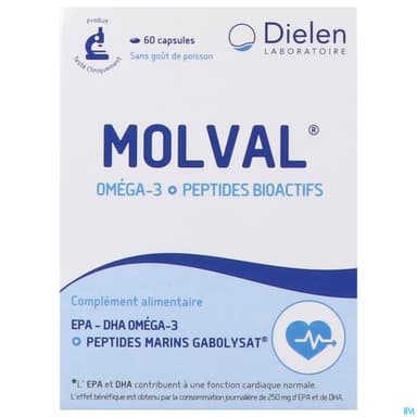 MOLVAL OMEGA 3+PEPTIDE CAPS 60