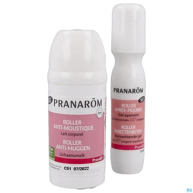 Pranarom Pranabb Roller Antimoustique 30ml + Roller Apres Piqure Bio 15ml