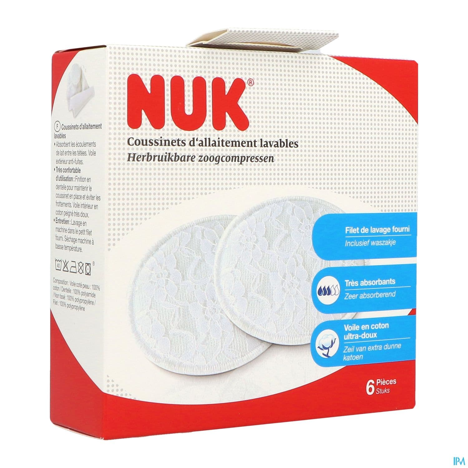 Nuk Coussinets Lavable X6