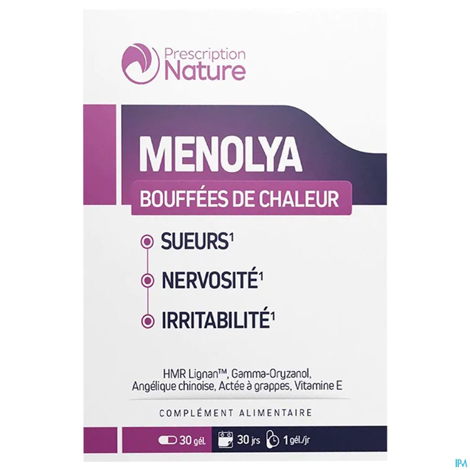 PRESCRIPTION NAT MENOLYA GELUL 30