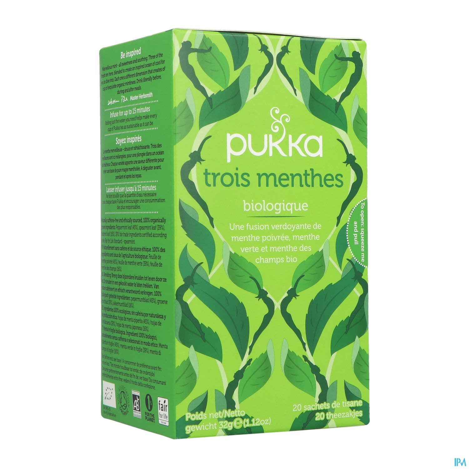 PUKKA INFUS 3MENTHE SACH 20