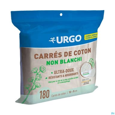 Urgo Carre De Coton Non Blanchi Sachet 180