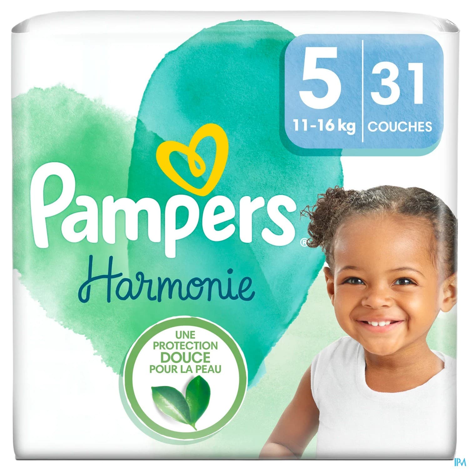 PAMPERS HARMONIE COUCHE T5 PAQ/31 — Pharmacie SO OUEST