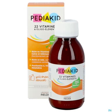 PEDIAKID 22 VIT OLIGO-ELEM Sp abric or 125ml