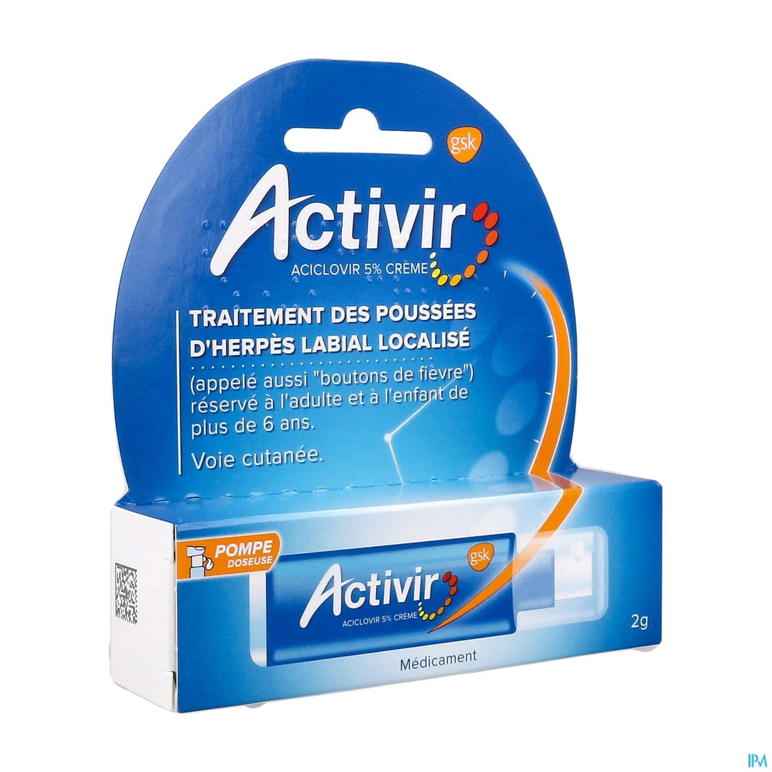 Activir 5% Creme Pompe Doseuse 2g