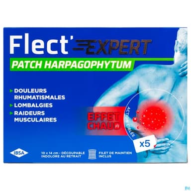 Flect'expert Patch Arnica Menthol Marron D'inde Effet Froid Immediat X5