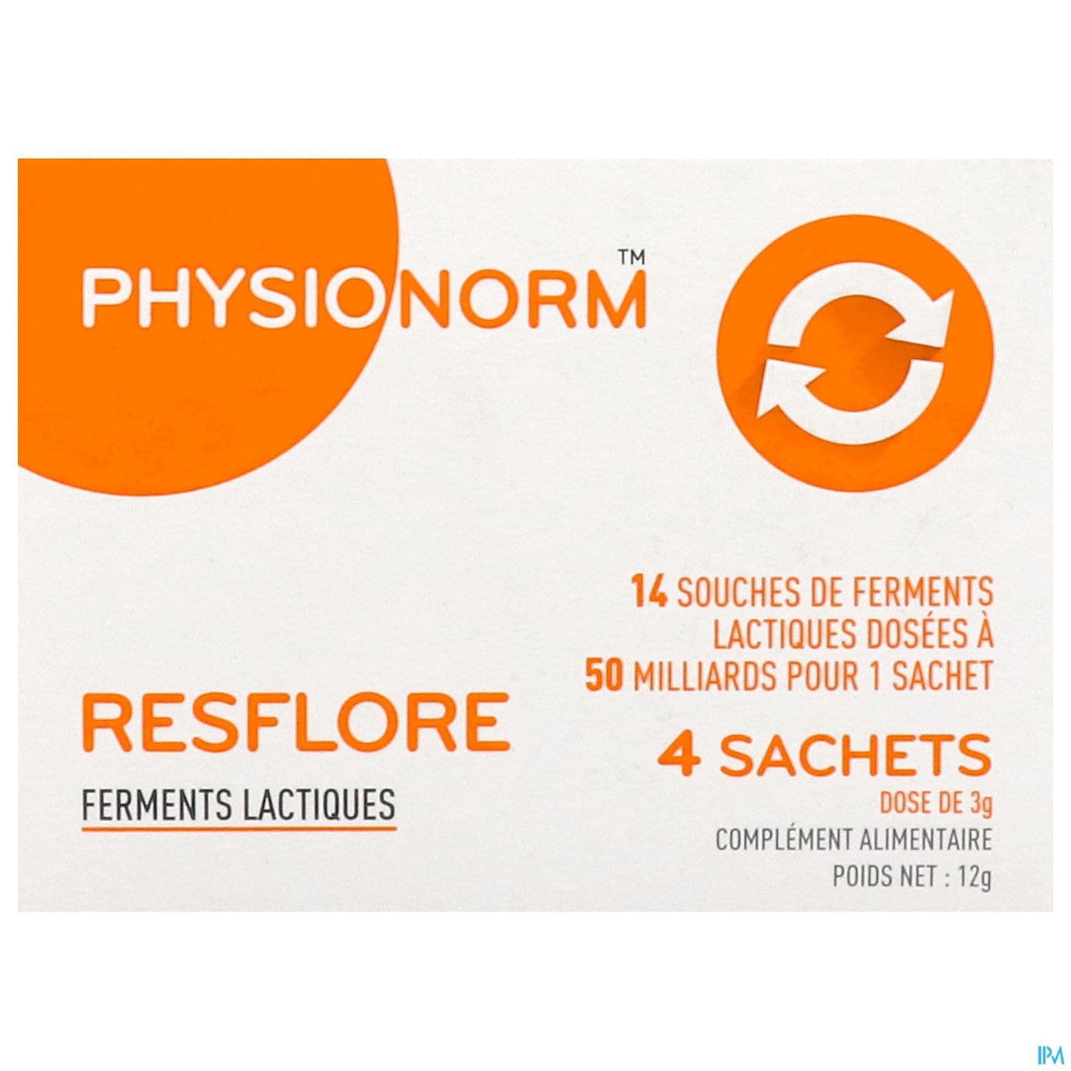 Physionorm Resflore Poudre Sachet 3g X4