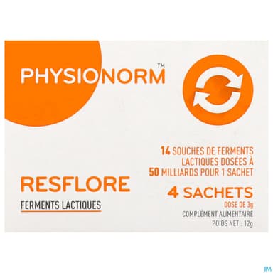 Physionorm Resflore Poudre Sachet 3g X4