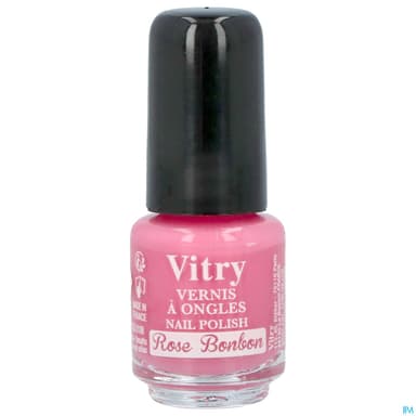 Vitry Vernis Ongles Rose Bonbon Mini 4ml