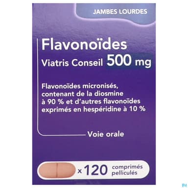 Flavonoides Viatris Conseil 500mg Comprime Pellicule 120