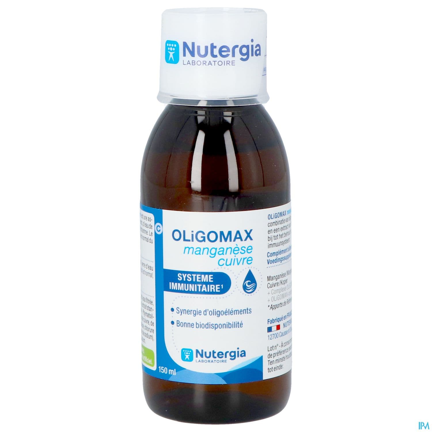 Nutergia Oligomax Manganese Cuivre Solution Buvable 150ml
