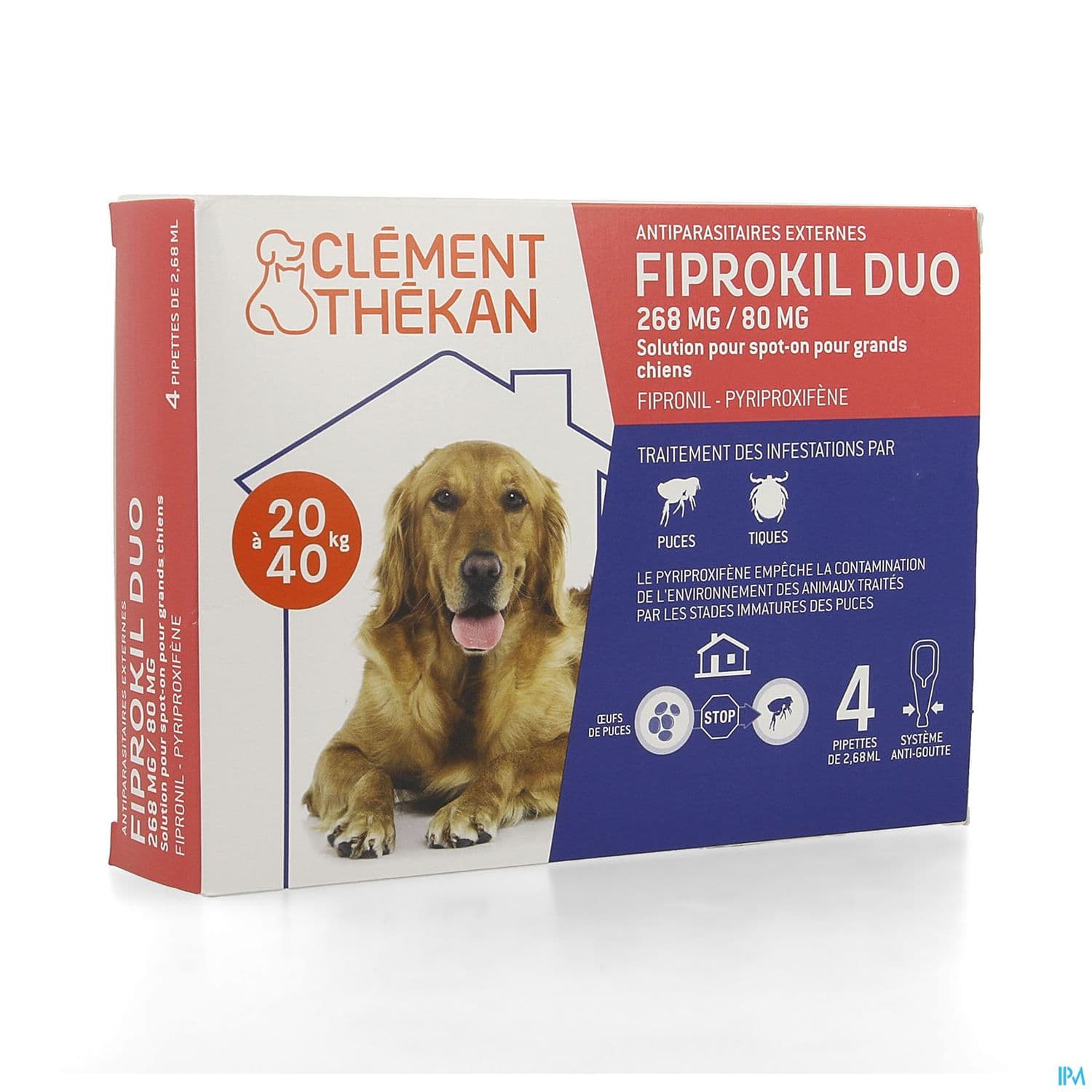 CLEM/THEK FIPROKIL DUO CHIEN 20-40