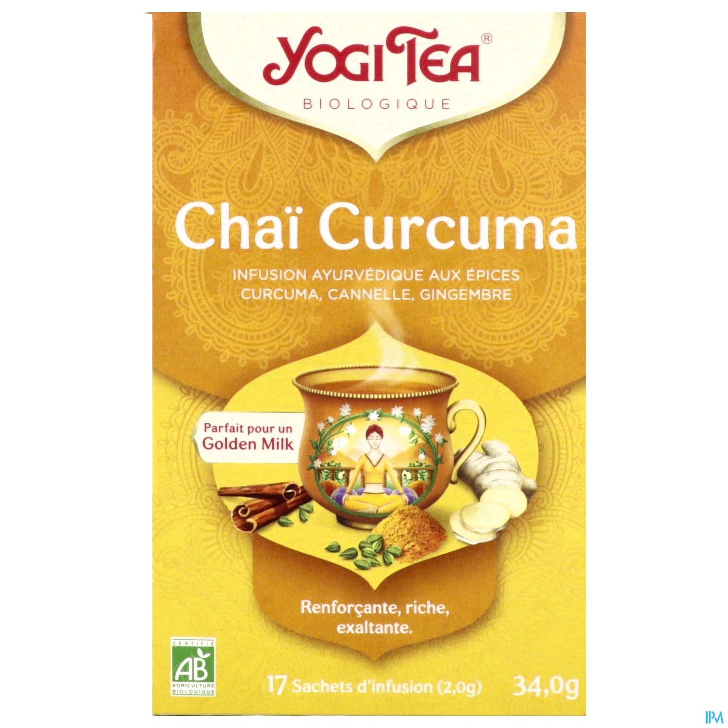 YOGI TEA CHAI CURCUMA BIO SACH 17