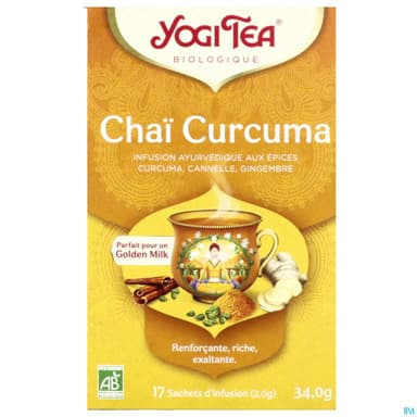 YOGI TEA CHAI CURCUMA BIO SACH 17