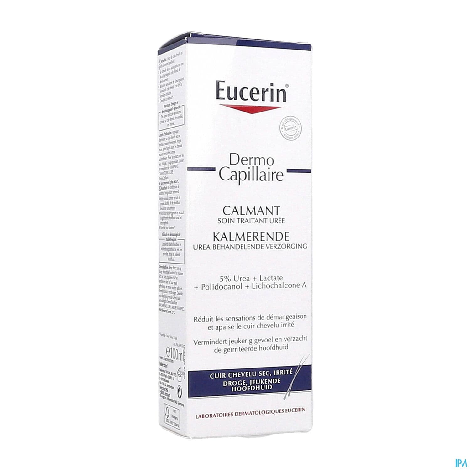 Eucerin soin traitant calmant 5 % uree + lact, 250 ml d'émulsion fluide pour application locale
