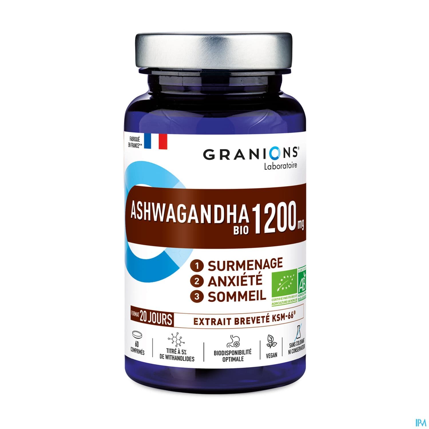 GRANIONS ASHWAGANDHA BIO CPR 60