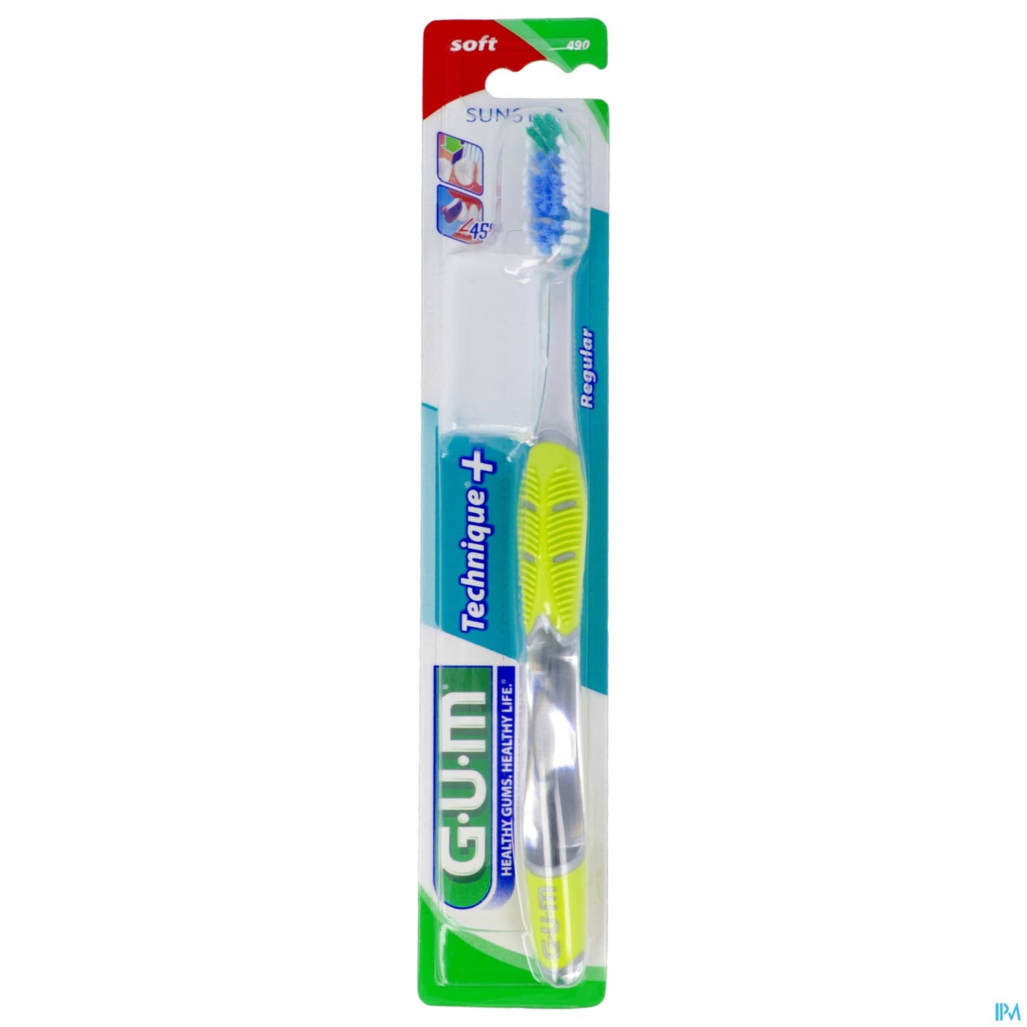 Gum technique+ brosse à dents souple normale (modèle 490)