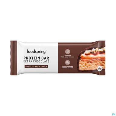Foodspring Protein Bar Extra Chocolate Double Choc Cashew 45g