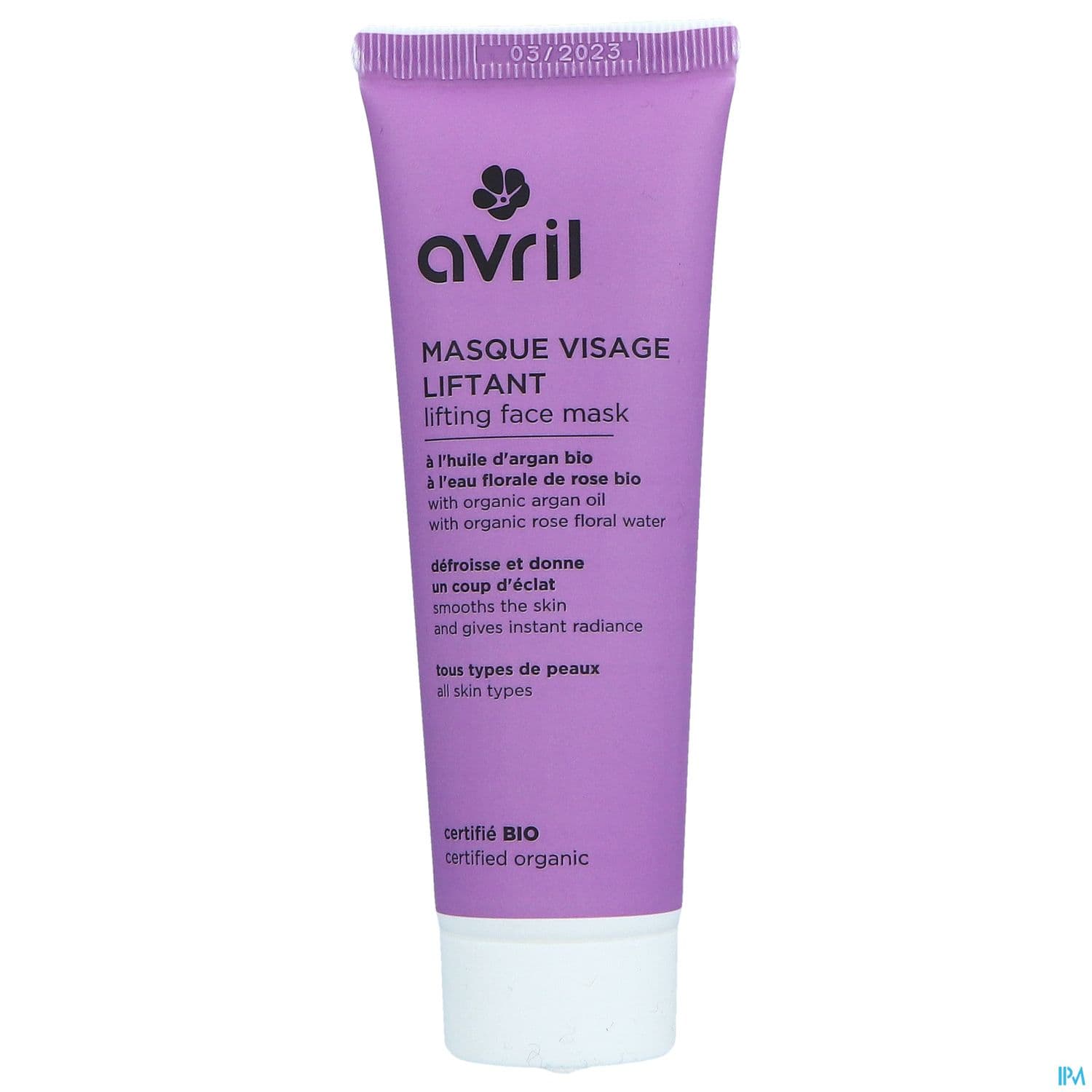 Avril Masque Visage Liftant Certifie Bio 50ml