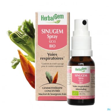 Herbalgem Sinugem Gc15 Voies Respiratoires Bio Spray 15ml