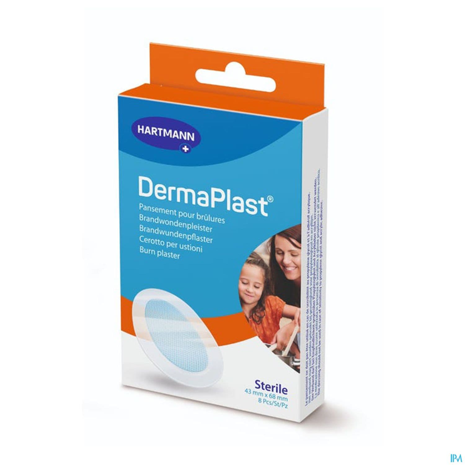 Hartmann Dermaplast Brulure Pansement 68mm X 43mm 8